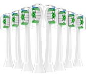 KHBD Toothbrush Heads Compatible with Philips Sonicare Electric Toothbrush, Replacement Brush Heads Fit for EasyClean, Gum Health, FlexCare, HealthyWhite Brush-White-8 Pack