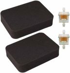 DUCTAIL 2 Pack 17211-899-000 Air Filter, Compatible with Honda Generator EB3000 EB3500 EB3500X EB5000X EB6500 EB6500X GP6500 EM3000 EM3500S EM5000 EM5000X EM5000SX 17211899000 Foam Air Filter Parts