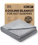Everlasting Comfort Cooling Blanket for Hot Sleepers - Soft, Lightweight & Breathable Summer Blanket with Easy to Clean Material - Luxury Cooling Sheets for Night Sweats & Hot Flashes (152x203 cm)