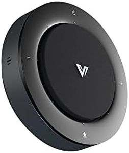 AV Access USB Speakerphone Full-Duplex Audio, with 4 Mics Beamforming, 5 Meters 360 Voice Pickup, Loud and Echo Cancellation, Computer Microphone Speaker for Skype Zoom Conference