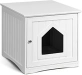 Costway Cat Litter Box Enclosure, C