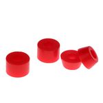 B Baosity 2 Pairs Skateboard Longboard Truck Kits with 2X Bottom Bushings and 2X Top Bushings 90a, Red