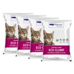 PetCrux Eco Clump Cat Litter | Natural Bentonite Clay | Pet Friendly Lavender Essential Oils | Superior Odour Control | 99.9% Dust Free Scoopable (for Multiple Cats), 20kg Total - 4 Packs of 5kg