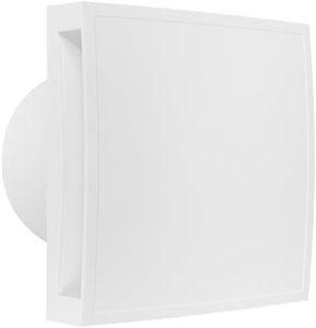 Vent Systems 100mm Electric Bathroom Fan with Front Panel - Wall, Ceiling Mounted - Plastic Air Extractor Fan - Air Conditioner Fan for Home - Bathroom, Kitchen, Workshop, Basement