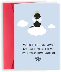 Dog Sympathy Card, Cute Pet Dog Loss Card, Dog Memorial Gifts, Sympathy Card for Loss of Pet Dog, Dog Condolence Card for Dog Owner Lover, Doggy Bereavement Card for Family Friends Husband Wife