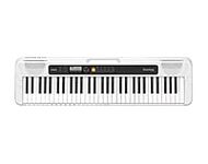 Casio CT-S200WEAD 61 Key Portable Electronic Keyboard in White with Dance Music Mode and AC Adapter