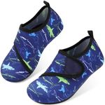 JOINFREE Boys and Girls Quick -Dry Beach Shoes Toddlers Summer Sports Aqua Shoes GBlue Shark 2.5-3.5 Little Kid