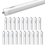 LUMINOSUM T8/T10/T12 LED Tube Light 8 Foot 40W, 80W Equivalent, Single Pin FA8 Base, Dual-End Power Ballast Bypass, Frosted Cover, Daylight 5000k, Fluorescent Tube Replacement, ETL Certified, 20-Pack