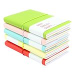 Mini Smiley Notebook, CASKIE Smile-Design Diary/Journal with Rubber Band, One of The Most Fashionable Memo Pads with Imitation-Leather Cover