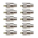 SING F LTD PL259 Solder Connector Plug with Reducer for RG8X Coaxial Coax Cable 10Pack