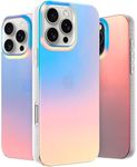 LONLI Hue - for iPhone 16 Pro Case - Holographic Iridescent Phone Case with [4 Airbag Cushioned Corners] - Cute, Unique and Aesthetic Shockproof Cover for Women and Girls