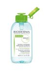 Bioderma Sébium H2O PUMP, Micellar Water, Cleansing and Make-Up Removing for Combination to Oily Skin, Green Bottle, 17 Fl Oz