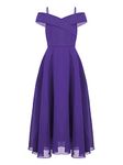 Purple Flower Girl Dress