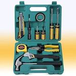 Kwinto 12 in 1 Home Tool Kit Set, Electrical Repair Tool Storage Kit Set for Emergency Uses, Screwdriver, Hammer, Measuring Tape, Wrenches, Cutter and Pliers All Kit Set & Accessories