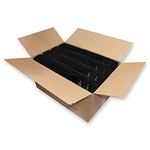 FIS® PP Box Files, A4 Size(210x297mm), 8cm Spine Size, Fixed Mechanism, PP Germany Origin Materials, Box of 24 Pieces, Black Color-FSBF8A4PBKF