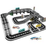 52pcs Magnetic Tiles Road Set, STEM Magnet Building Blocks for Toddler Kids Toys, Montessori Educational Toy Gifts for 3+ Year Old Boys & Girls, Ideal Birthday Christmas Gifting for Kids Ages 3-5 5-7