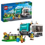 LEGO City Recycling Truck, Bin Lorry Toy Vehicle Set with 3 Sorting Bins, Gift Idea for Kids 5 Plus Years Old, Educational Sustainable Living Series 60386