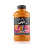 GRANOTONE Acrylic Colour Art and Craft Paint, DIY Paint, Rich Pigment, Non-Craking Paint for Canvas, Wood, Leather, Earthenware, Metal 500 ml (GOLDEN YELLOW)