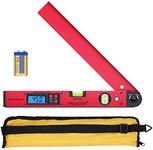 Proster 0~225° LCD Digital Protractor Spirit Level Angle Finder Gauge Meter for Carpenter Woodworking Home Decoration