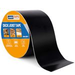 ADHES Deck Joist Tape 4inch x 50feet, 1 Roll Weather Resistance & Waterproof Joist Tape for Decking, Deck Flashing Tape, Butyl Joist Tape, Ideal for Wood Decks Beams Roof, Outdoor Construction Use