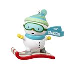 Hallmark Keepsake Christmas Ornament 2024, Grandson Snowboarding Snowman 2024