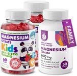 DR. MORITZ Magnesium Bundle - Calm Magnesium Gummies for Adults (200mg, 30 Count) and Kids Magnesium Gummies (120 Count, 2 Pack) - Sugar-Free Magnesium Citrate Gummies for Relaxation Support