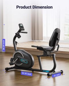 MERACH Recumbent Exercise Bike S08 – Indoor Stationary Fitness Bike