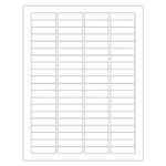 ChromaLabel 0.50 x 1.75 Inch Printable Labels, Compatible with Laser and Inkjet Printers, 2000 Stickers per Pack, 25 Sheets, White