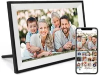 AEEZO Digital Picture Frame,10.1 Inch Digital Photo Frame with 1280 * 800 IPS Touch Screen HD Disply,Built-in 32GB Storage,Wall-Mounted, WiFi Digital Frame Share Photos/Videos via AiMOR App -Black