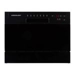 Cookology CTTD6 Mini Counter Top Dishwasher in Black - 6.5 Litre Capacity - Compact Design - 6 Washing Settings - 7 Wash Cycles - ECO Friendly Mode - Ideal for Small Families