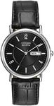 Citizen Eco-Drive Corso Stainless Steel Solar Powered Watch with Black Dial Display BM8240-03E