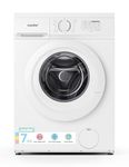 Comfee‘ Freestanding Washing Machine,7KG Load,Heat Wash 90℃,Ultra Slim 400mm,Quick Wash,15 Washing Programs with 1200RPM,White-CFE10EW70/W