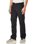 Dickies Mens Tough Max Duck Cargo Work Utility Pants, Stonewashed Black, 34W x 32L US