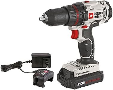 PORTER-CABLE 20V MAX* Cordless Drill/Driver Kit, 1/2-Inch (PCC601LA)