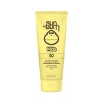 Sun Bum Kids SPF 50 Clear Sunscreen Lotion | Wet or Dry Application | Hawaii 104 Reef Act Compliant (Octinoxate & Oxybenzone Free) Broad Spectrum UVA/UVB Sunscreen | 6 oz