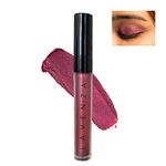 Lavenza Color Pop Berry Plum - Vegan Liquid Metallic Eyeshadow | Long-Lasting, Crease Proof, Smudge Proof | One Swipe Application | With Date Extract | 3.5 Ml