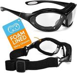 SAFEYEAR Anti-fog Safety Goggles [EN166]- SG002 Anti Scratch Safety Glasses With Neck Cord Adult for Man and Women, UV Protection Pro Work Glasses for DIY, Lab Eye Protection, Grinding,Chainsaw