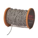 Bells and Whistles Midnight Black and White Baker's Twine Pure Cotton (Length : 100 metres)