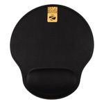 ZEBRONICS MSP-X5 Mouse Pad, for Speed and Precision Operation, Ultra-Smooth Fabric Surface + Memory Foam Wrist Rest, Optimised for All Mouse Sensors, Anti Slip Rubber Base, Surface of 211 x 240 mm