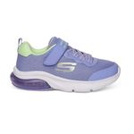 Skechers Skech-AIR AIRMATIC Pull on Sneakers for Girls - Air-Cooled Memory Foam Comfort Insole Skech-Air airbag Heel Mesh & Synthetic Upper Comfort Sneakers Blue