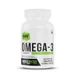 Muscle Nectar (MN) Omega 3 Fish Oil Triple Strength 2500mg for Men & Women - Molecularly Distilled (1500mg EPA/DHA) (120 Soft gels)