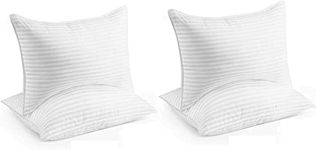 Oliver Bedding Premium Soft Microfibre Pillows 4 Pack, Hypoallergenic And Dust Mite Resistant Hotel Pillows Pair Designed for Comfortable Luxury Sleep (4)