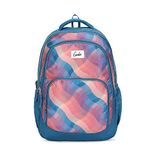 Genie Plaids 19 inches Blue School Backpack (PLAIDS19SBBLU)