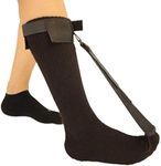 MARS WELLNESS Plantar Fasciitis Stretch Night Sock - For Pain Relief from Plantar Fasciitis and Achilles Tendonitis - Black - S