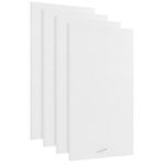 AudioSilk Acoustic Panels, 4 Pack ROOM KIT, Large, 116 x 58cm, Pure White