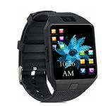 Exxelo (Deal of The Day) Bluetooth Smart Wrist Watch Phone with Camera & Sim Card Support Calling Function Camera Touchscreen Android Features Facebook, Whatsapp for All Smartphones