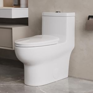 DeerValley Elongated One Piece Dual Flush Toilet