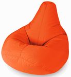 Beautiful Beanbags Highback Beanbag for Kids Indoor or Outdoor Bean Bag for Children - Water Resistant - Kids Lounge Chair - Home or Garden Bean Bags 35 Inches - Manufactured in UK - Orange