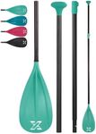 SUP Paddle - Premium Quality 3&4-Piece Adjustable Aluminum SUP Paddle with Glass Fiber Blade - Perfect for Surfing, Floating, and Water Sports Enjoyment (Single Paddle-Green)