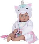 Adora Bath Time Babies Collection, 13" Baby Doll and Clothes Set, Made with Fresh Powder Scent and Exclusive QuickDri Vinyl Body, Birthday Gift For Ages 1+ - Unicorn